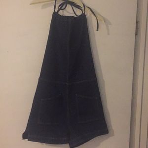 Denim shorts romper